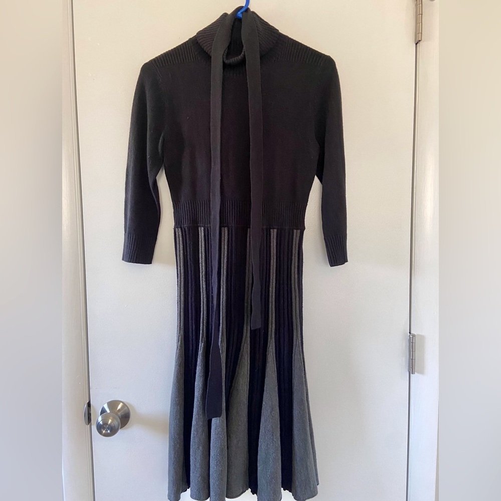 London Times Black Sweater Dress